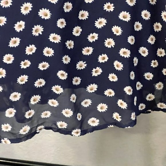 SALE!! 2 for $15 Lucca Couture Womens Size Small Navy Floral Sundress Mini‎ - Picture 8 of 12